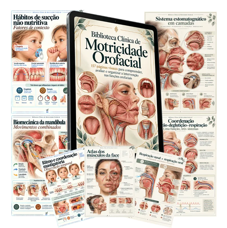 Mockup da Biblioteca Clínica de Motricidade Orofacial