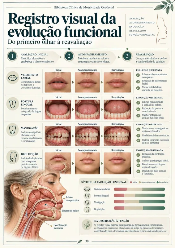 Registro visual da evolução funcional